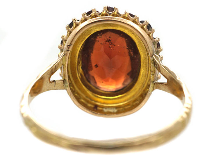 Edwardian Pyrope-Almandine Garnet Cluster Ring