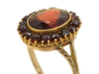 Edwardian Pyrope-Almandine Garnet Cluster Ring