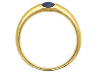 18ct Gold & Cabochon Sapphire Ring