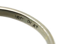 Art Deco Platinum & 18ct White Gold, Emerald & Diamond Cluster Ring