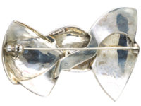 Art Deco Silver & Marcasite Bow Brooch by Theodor Fahrner