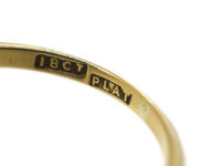 Edwardian 18ct Gold & Platinum, Diamond Cluster Ring with Diamond Set Shoulders