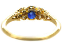 Edwardian 18ct Gold, Sapphire & Diamond Ring