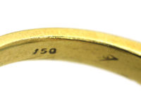 18ct Gold Synthetic Blue Spinel Ring