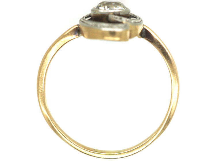 Art Nouveau 18ct Gold & Diamond Ring