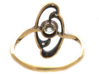Art Nouveau 18ct Gold & Diamond Ring