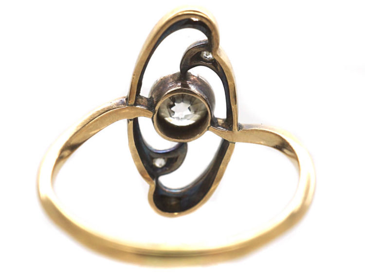 Art Nouveau 18ct Gold & Diamond Ring