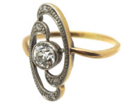 Art Nouveau 18ct Gold & Diamond Ring
