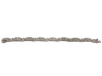 Art Deco Silver & Paste Bracelet