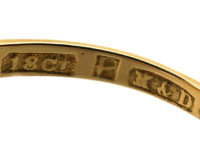 Art Deco 18ct Gold & Platinum, Sapphire & Diamond Ring