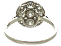 Art Deco Platinum & Diamond Cluster Ring
