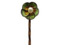 Edwardian Flower Tie Pin by Child & Child