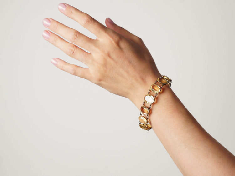 Victorian Gold & Citrine Bracelet