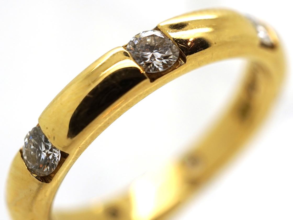 18ct Gold & Diamond Band