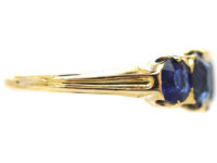 Victorian 18ct Gold & Sapphire Five Stone Ring