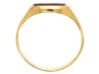 14ct Gold Signet Ring with Carnelian Masonic Intaglio