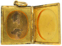 Victorian 18ct Gold Rectangular Double Opening Locket