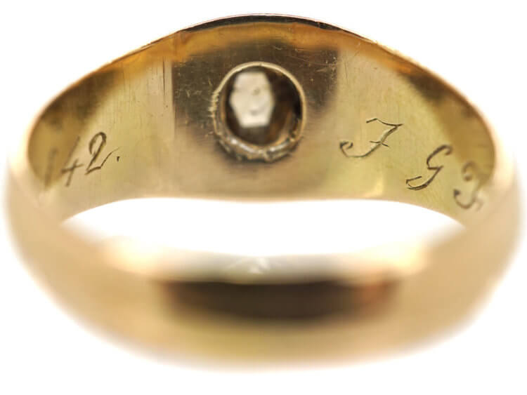 15ct Gold & Rose Diamond Ring Dated 1842