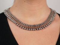 Victorian Silver Collar with Pear Shaped Drops