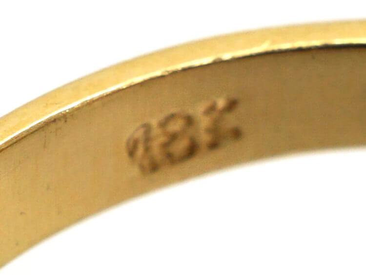 18ct Gold Emerald & Diamond Crossover Ring