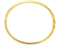 Victorian 15ct Gold Hobnail Design Bangle