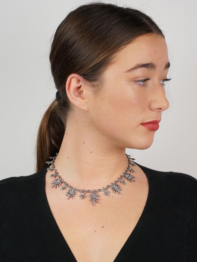 Silver & Marcasite Necklace