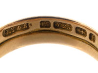 Victorian 15ct Gold Snake Ring set with a Diamond
