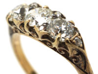 Victorian 18ct Gold Three Stone Diamond Ring