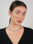Silver Boomerang Link Collar by E Dragsted