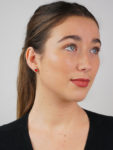 Fire Opal & Diamond Earrings