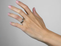18ct White & Yellow Gold Ring set with Diamonds