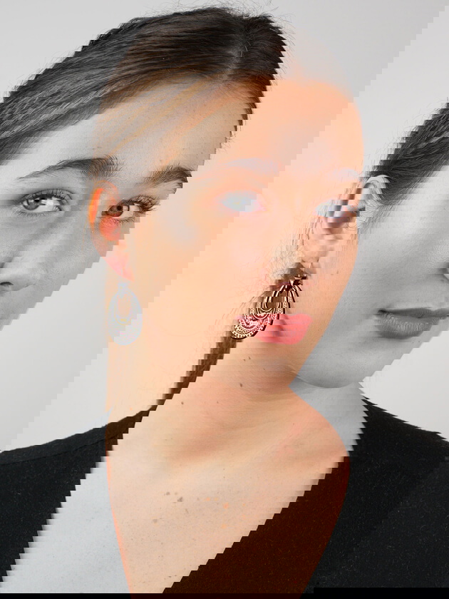 Victorian Tortoiseshell Pique Earrings Inlaid With Silver & Gold