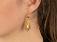 Victorian 15ct Gold Drop Earrings