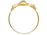 18ct Gold Ruby & Diamond Triple Twist Ring