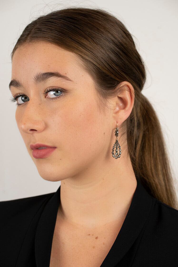 Georgian Diamond Drop Earrings