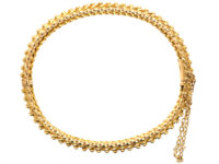 Victorian 15ct Gold Woven Design Bangle