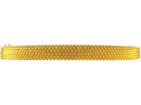 Victorian 15ct Gold Hobnail Design Bangle