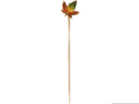 Vintage 18ct Gold, Red, Yellow & Green Maple Leaf Enamel Tie Pin