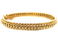 Victorian 15ct Gold Woven Design Bangle