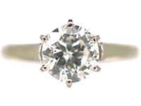 18ct White Gold Diamond Solitaire Ring