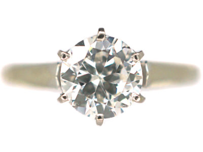18ct White Gold Diamond Solitaire Ring
