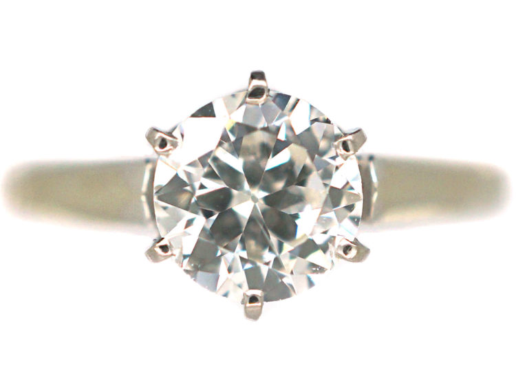 18ct White Gold Diamond Solitaire Ring