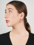 Georgian Flat Cut Almandine Garnet & Natural Pearl Drop Earrings