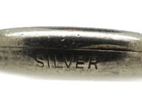 Round Silver Engraved Locket