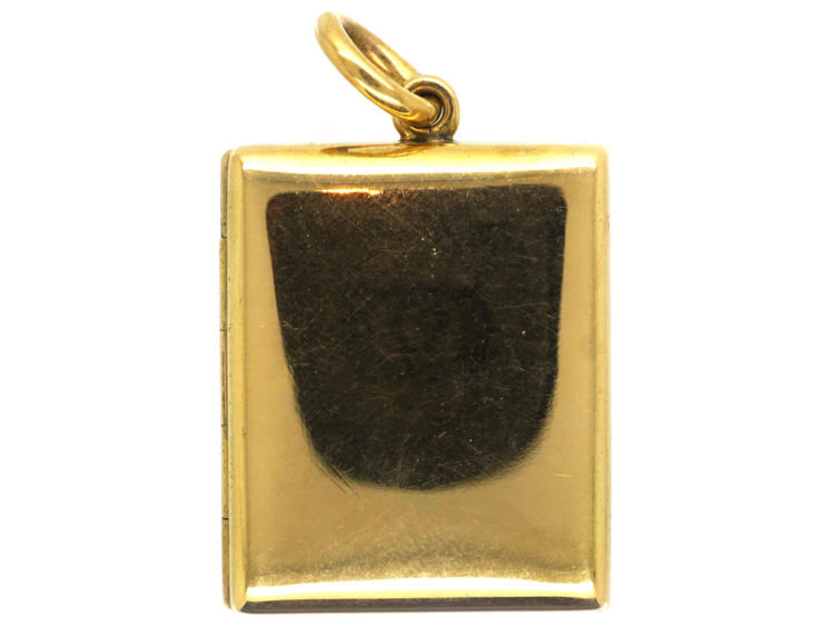Victorian 18ct Gold Rectangular Double Opening Locket