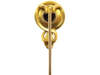 Victorian 18ct Gold and Banded Onyx Snake Tie Pin