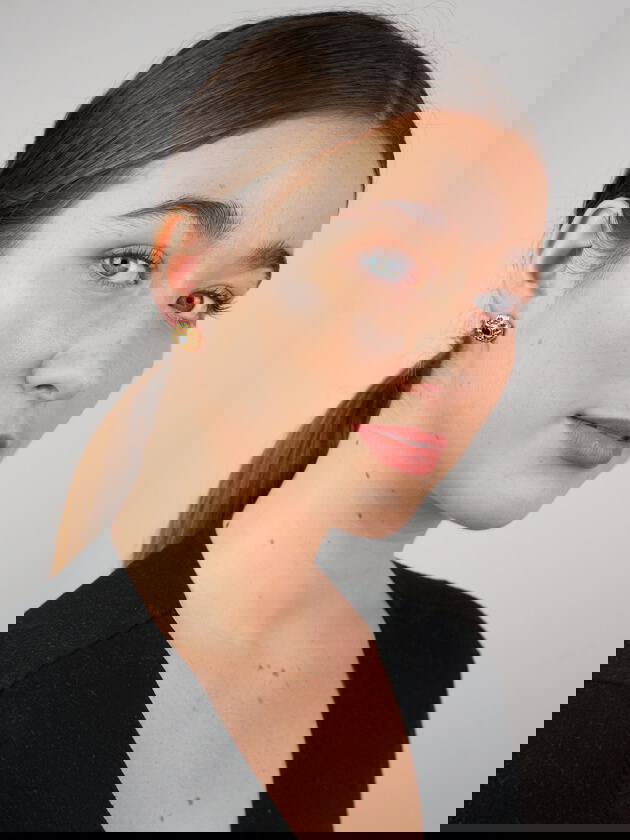 French 18ct Gold ​& Sapphire Belle Epoque Earrings