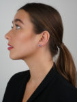 18ct White Gold Sapphire & Diamond Oval Earrings