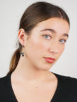 Georgian 18ct Gold & Banded Onyx Drop Earrings