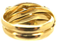 Victorian 18ct Gold Double Snake Ring